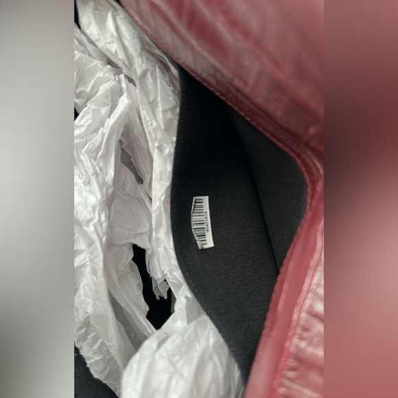 DeMellier Burgundy croc effect Bergen Bag crossbody - Picture 11 of 12